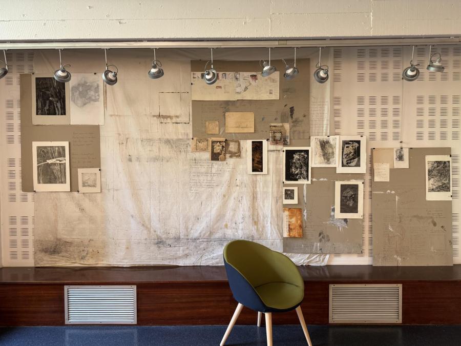 Installation mur d'atelier