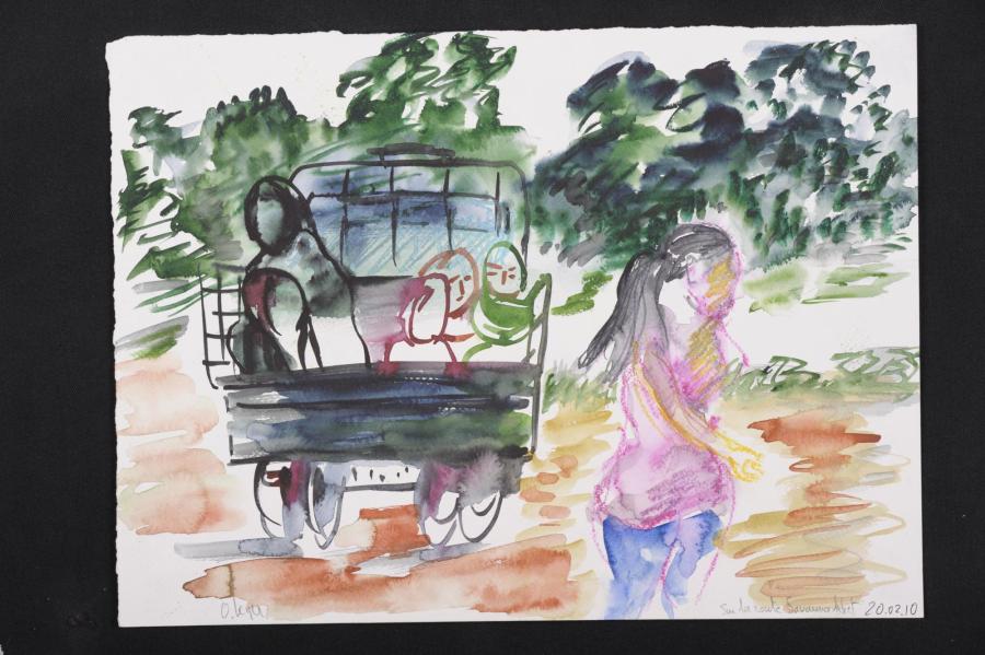 "Sur le vif" série de 30 aquarelles