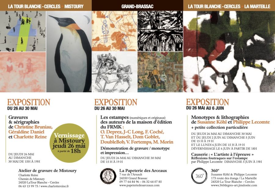 dépliant expo et événements