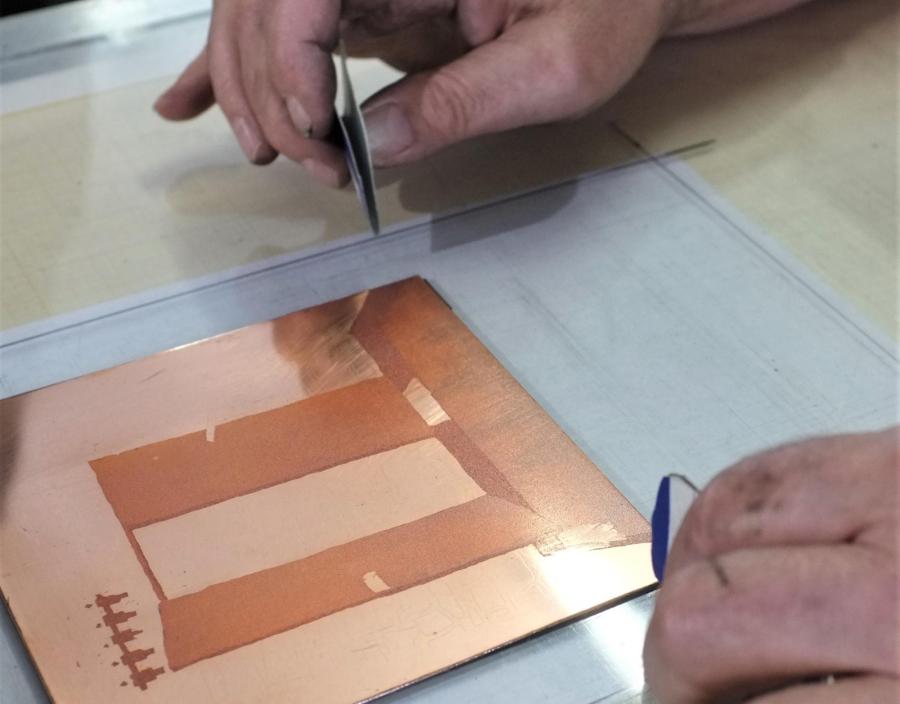 Tirage impression taille-douce, Michel Cornu.