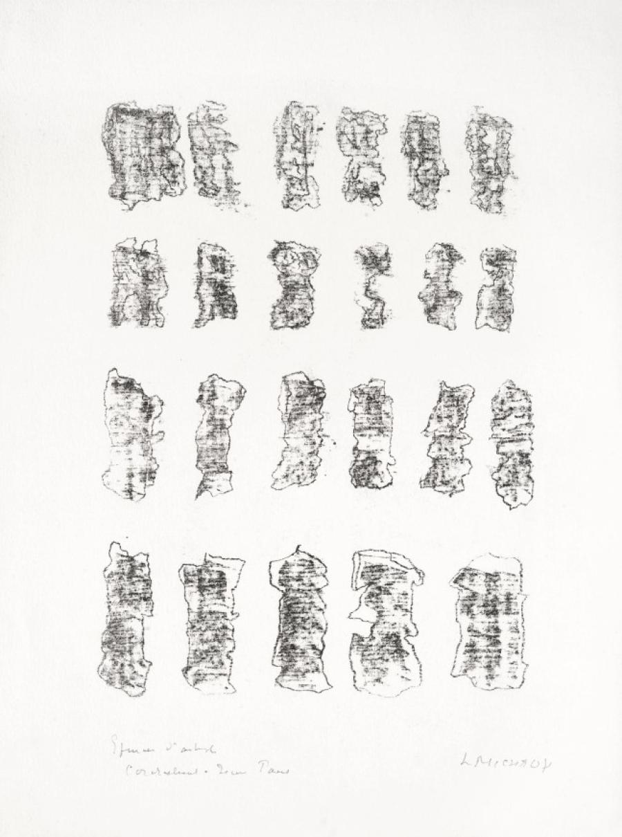 SANS TITRE - 1967 Lithographie 38 x 28 cm Edition Le Point cardinal, Paris Achat Atelier Pons, Issoudun, avec le soutien du FRAM - 2011 © Photographe A. Ricci © ADAGP, PARIS 2024