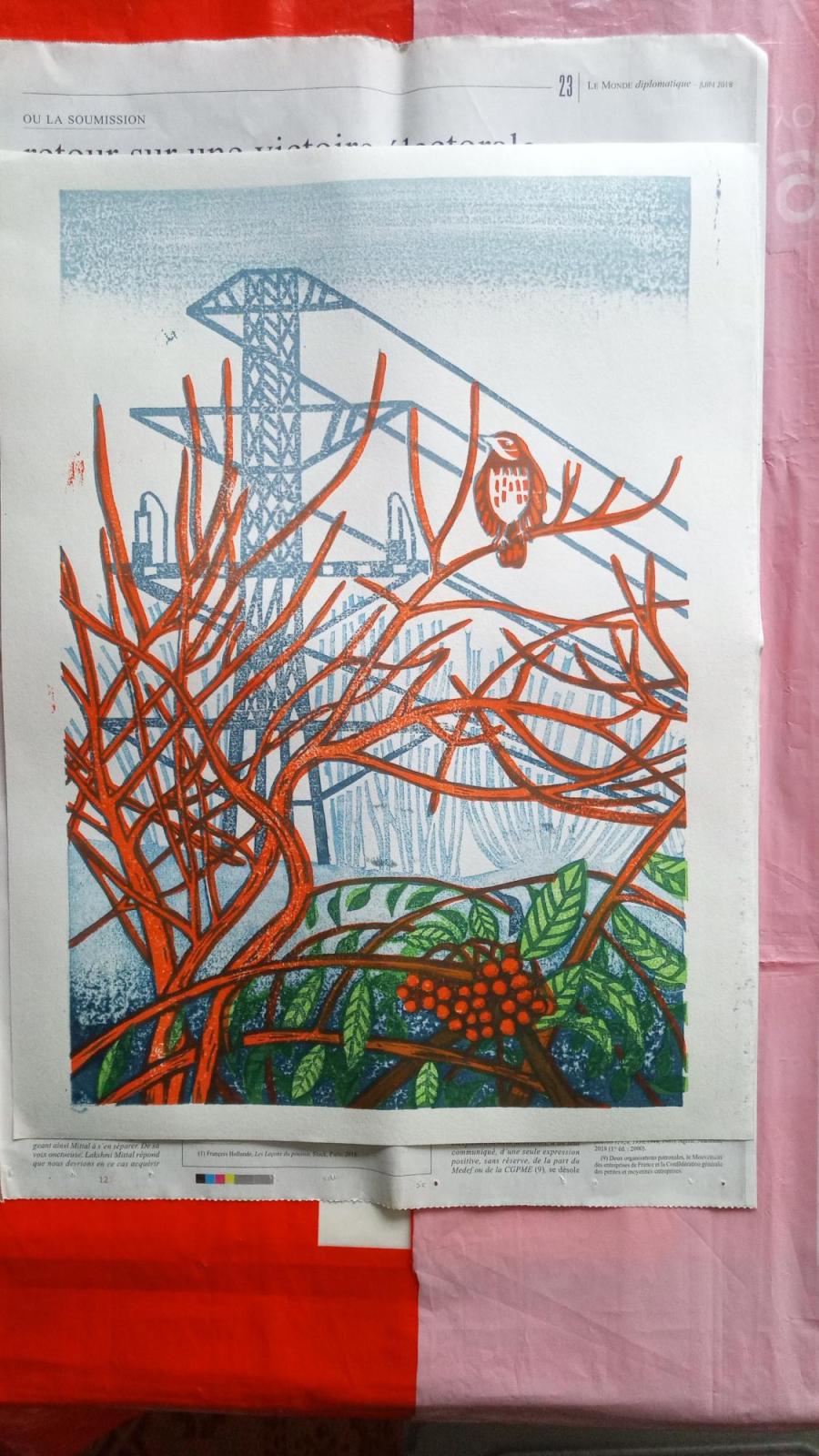 "Grive mauvis en hivers " Christine Loichot2025