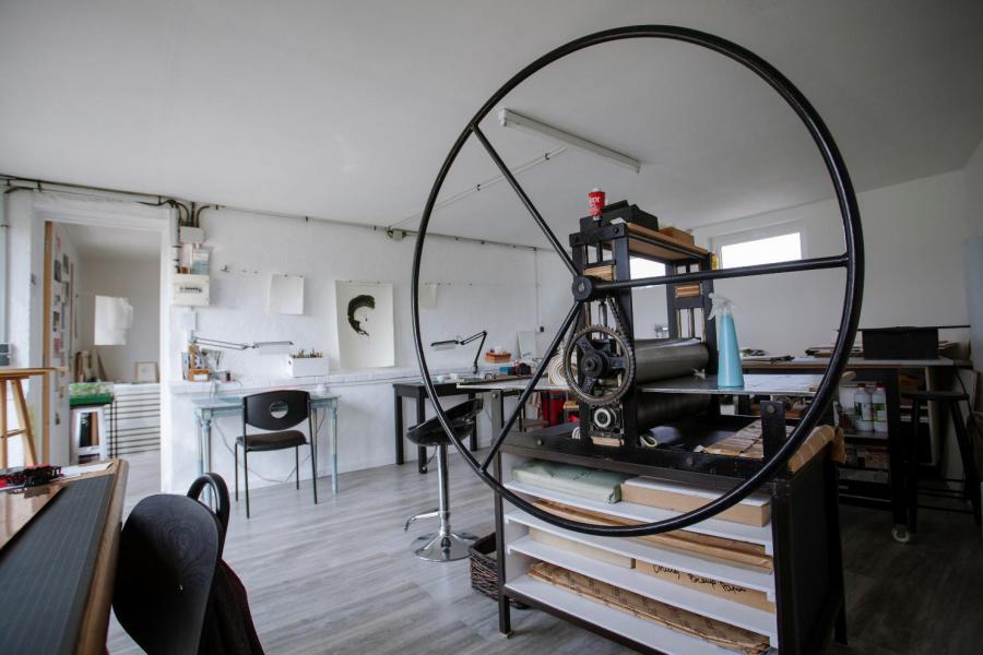 L'atelier de Catherine Gillet.