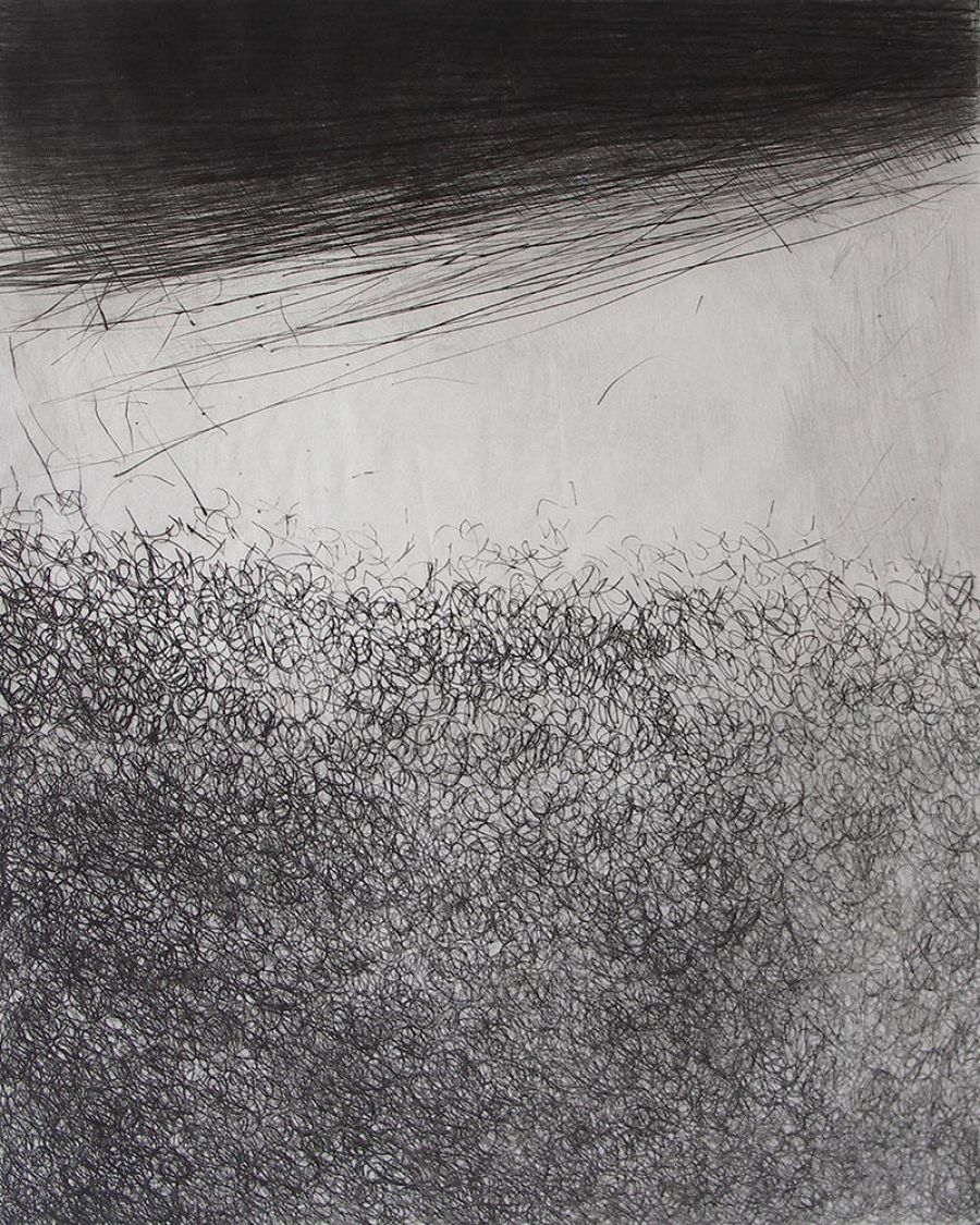 gravure à la popinte sèche - Eve LUQUET
