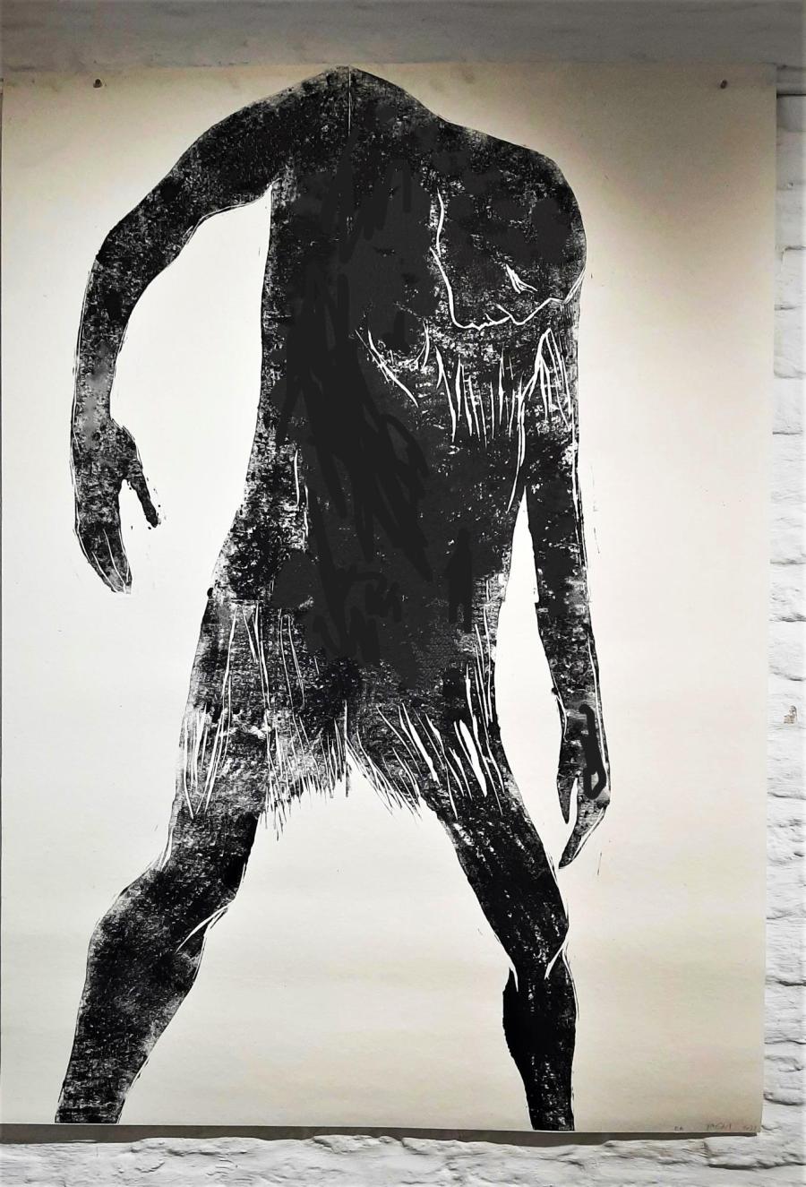 Corine Pagny : "Danse" - linogravure