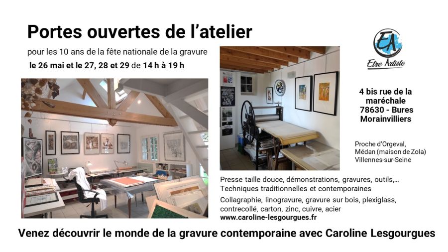 Portes-ouvertes de l'atelier de Caroline Lesgourgues