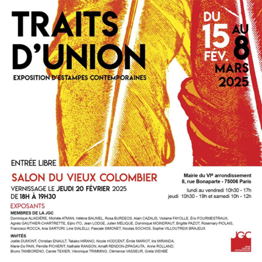 L’affiche de l’exposition de l’association Jeune Gravure contemporaine